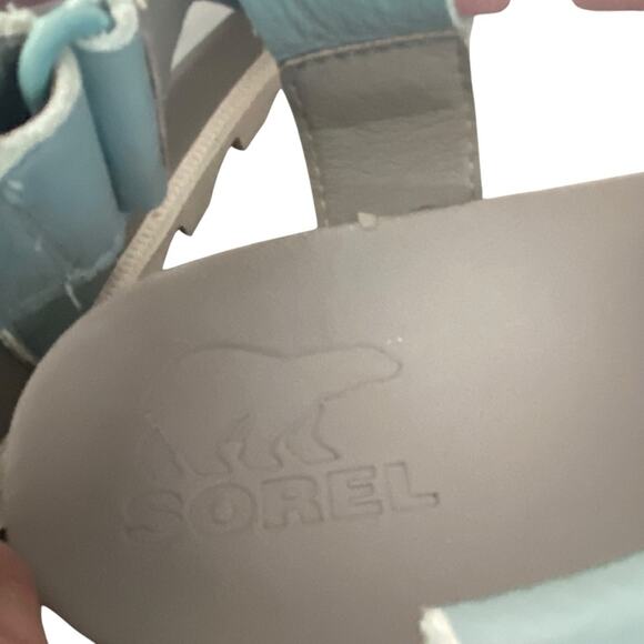 Sorel Roaming Decon Sandals Crushed Blue Chrome Gray size 9 - Picture 7 of 9